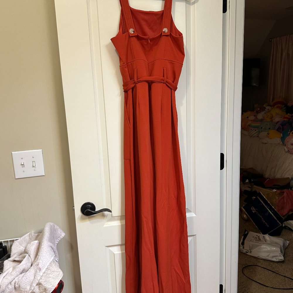 Strut & Bolt Wide Leg Burnt Orange Jumpsuit - Picture 4 of 4